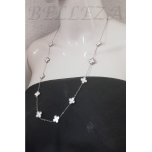 Комплект колие и гривна в сребрист цвят от медицинска стомана S - 2320