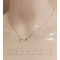 Сребърно колие с висулка сърце N - 21874