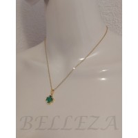 Колие с висулка в златист цвят от медицинска стомана N - 21829
