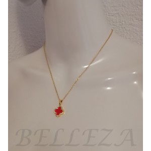 Колие с висулка в златист цвят от медицинска стомана N - 21832