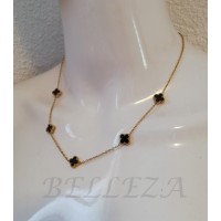 Комплект колие и гривна в златист цвят от медицинска стомана S - 2318