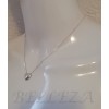 Сребърно колие с висулка сърце N - 21869