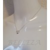 Сребърно колие с висулка сърце N - 21869