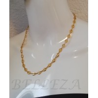 Комплект колие и гривна в златист цвят от медицинска стомана S - 2314