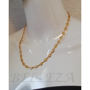 Комплект колие и гривна в златист цвят от медицинска стомана S - 2314